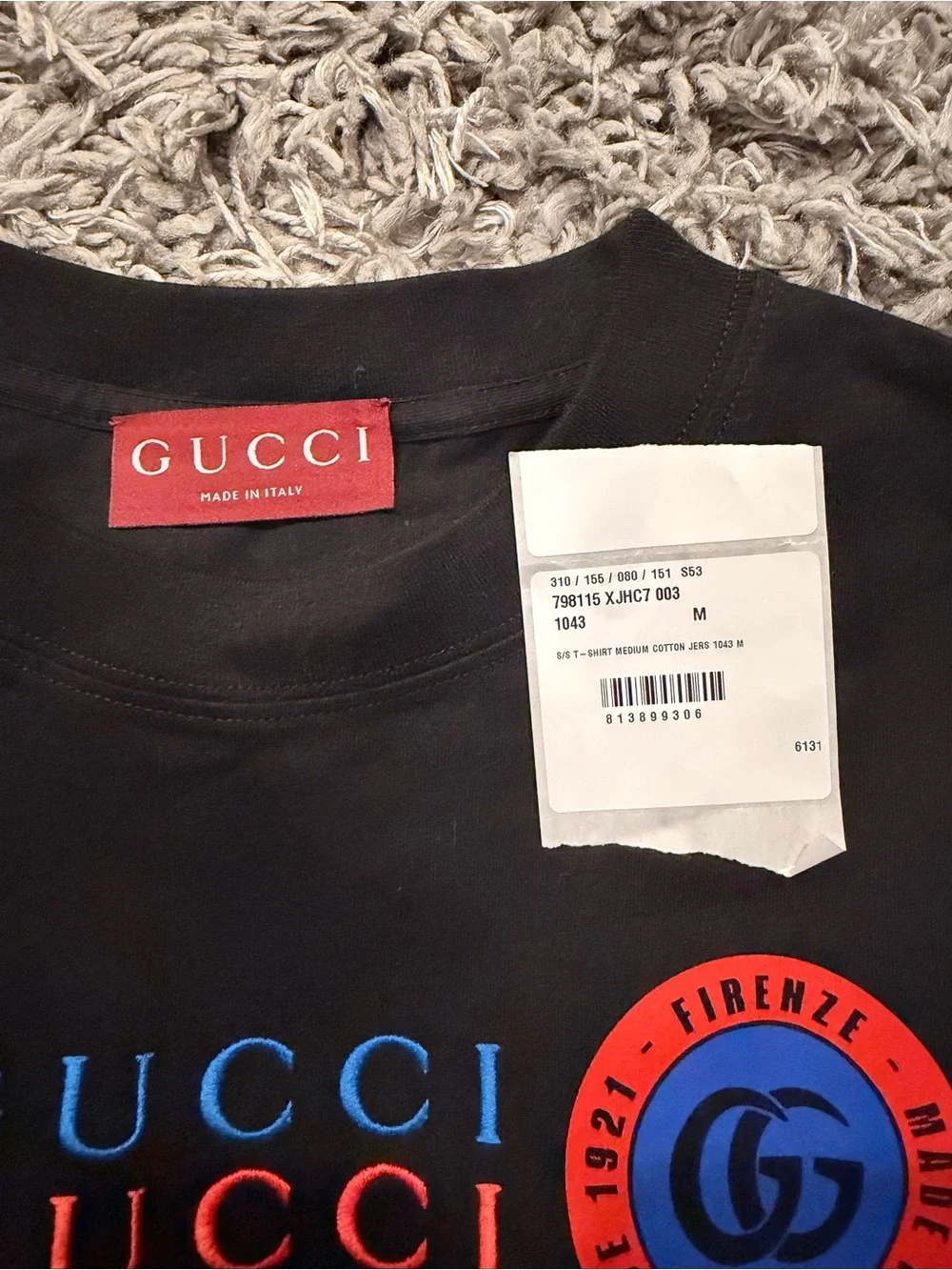 Gucci Men’s Printed cotton jersey T-shirt - Sz M